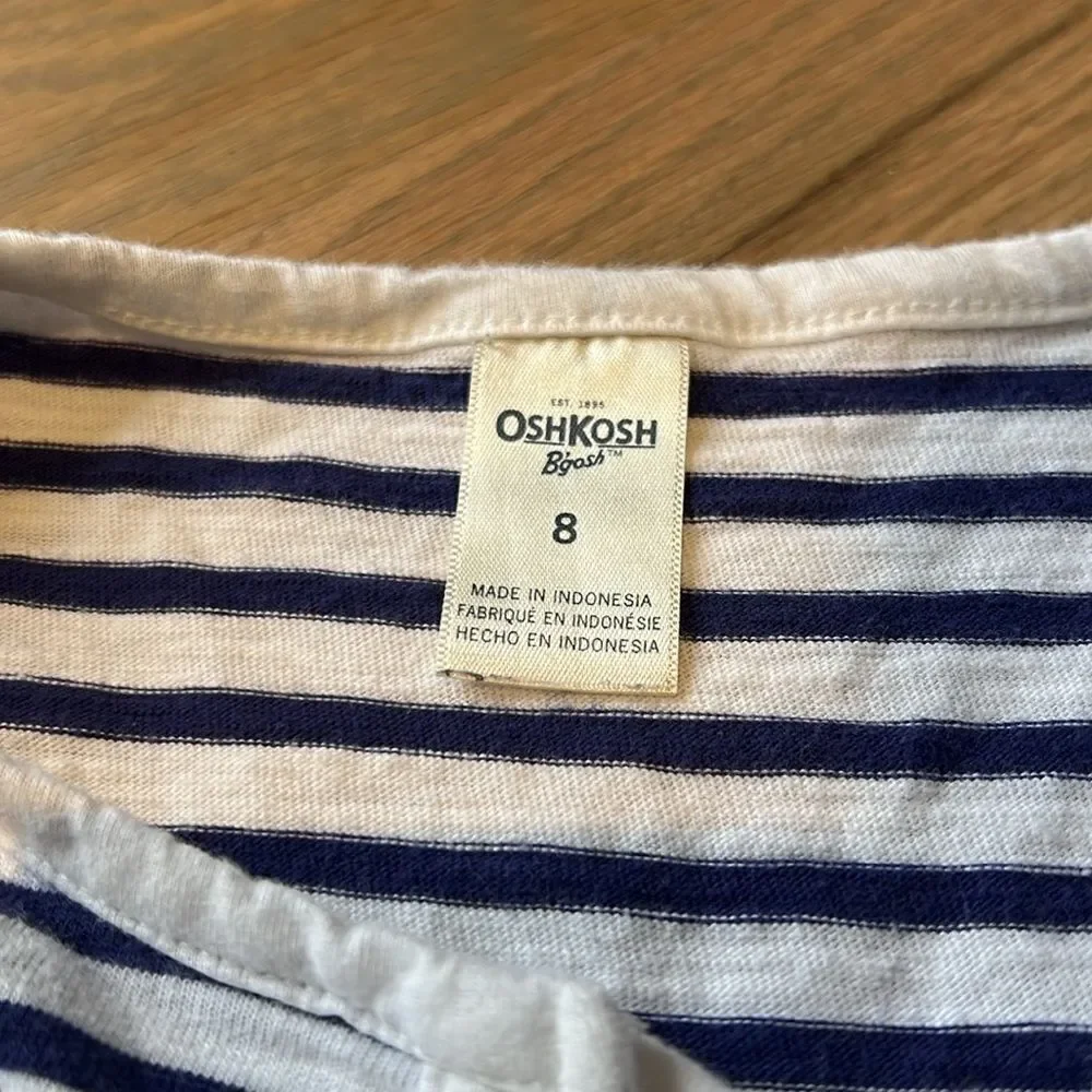 Osh Kosh Nautical Striped Cotton Tank Dress